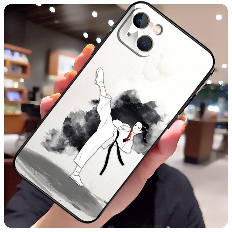 Kung Fu Taekwondo Karate Case For iPhone 17 Pro Max 15 14 13 11 12 16 Pro Max Mini 15 16 Plus 16e 17 Air Phone Cover