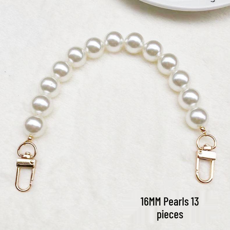 High-Grade Pearl DIY Phone Case with Elegant Bracelet & Metal Hook