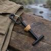 Fly Fishing Tippet Spool Holder Black Tippet Holder Sports Equipment Aluminum Metal