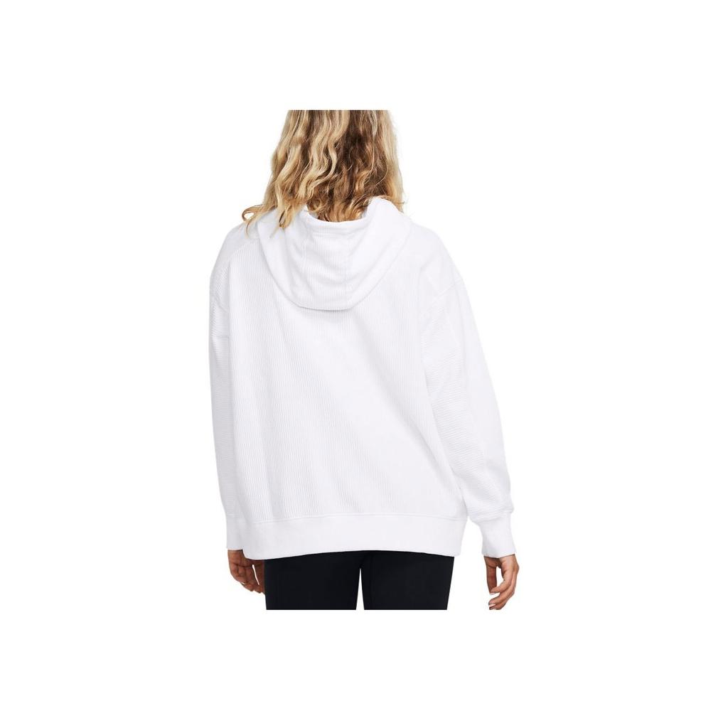 Under Armour Solid Fleece Training Hoodie Women Hoodies White 1379775-100