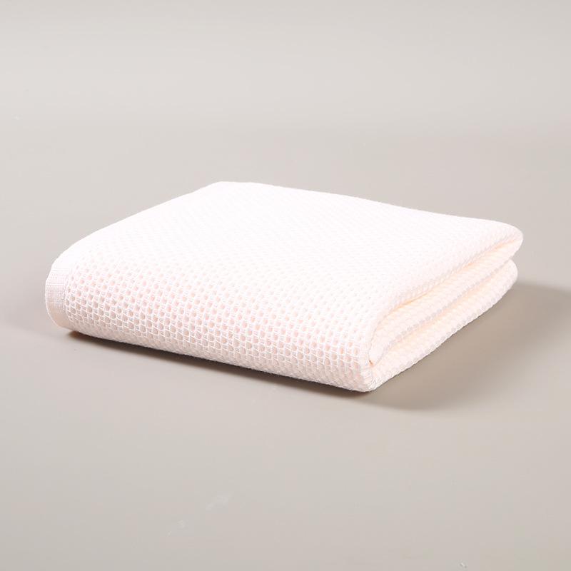 

High Quality Bath Towel Skin-friendly Durable Soft and Comfortable Class A Waffle Cotton Bath Towel Japanese Fresh Honeycomb Bath Towel 70*140cm