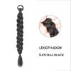 Synthetic Cool Girl Attachment For Braids Elastic Band Kanekalon Hair Extension Ponytail For Women Boxing Braid Hair Ponytail