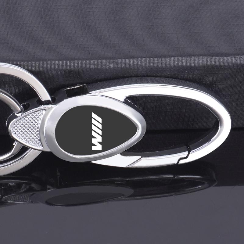 New Fashion All-Metal Alloy Car Emblem Key Chain Key Ring For BMW M Emblem M5 M3 E46 E36 E34 F10 E90 F30 E60 F30 E53 E30 E92 E87 gjvc84