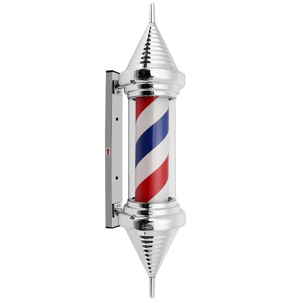 Waterproof LED Barber Shop Sign Rotating Illuminating Pole Bright Stripe Light for Hair SalonUK