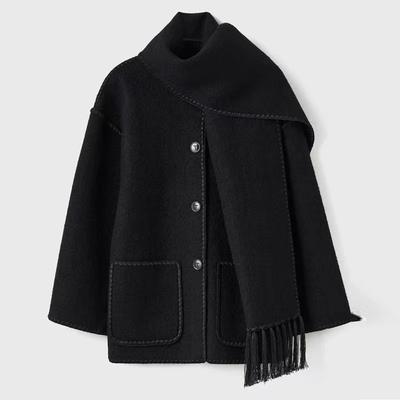 Women's Fashion Casual Solid Color Print Autumn Winter Long Sleeve Jackets & Coats