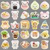 54 Pieces of Relaxed Bear Graffiti Stickers Cartoon Cute Ins Fenggu Card Decorative Mobile Phone Case Water Cup Creative DIY Stickers