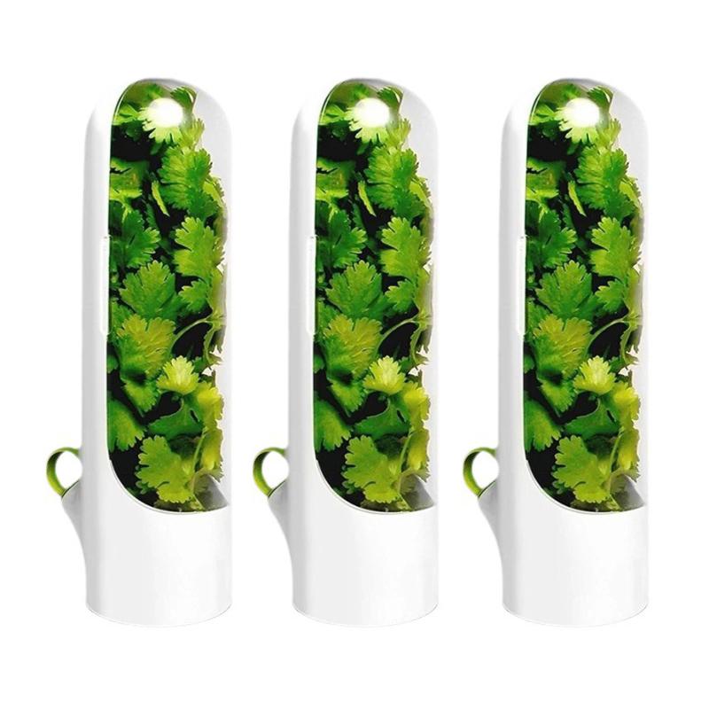 1/2/3Pcs Vegetable Preserving Bottle Herbal Preserving Herb Storage Bottle Home Kitchen Gadget Fresh for Storing Kitchen Supply