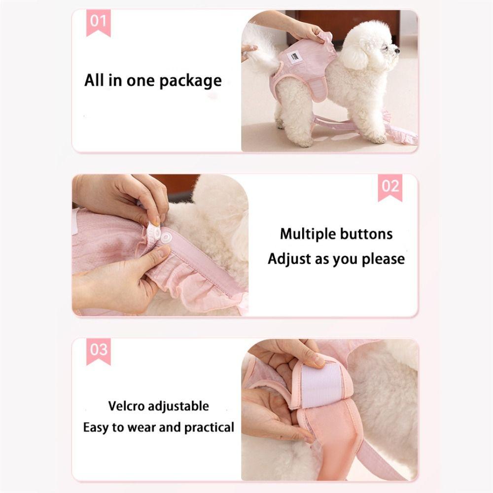 Solid Color Dog Physiology Pants Thin Summer Pet Pants Pet Accessories Pet Jumpsuit  Outdoors