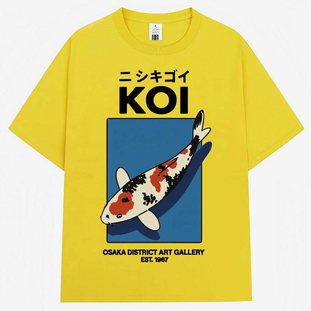 Japanese Fuji Dragon Yakuza Tokyo Koi Fish T Shirt Men Women Vintage Fashion Tshirts 100 Cotton Loose T Shirts Streetwear Male