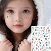 Festive Nail Art & Face Stickers - Snowflakes, Santa Hat, Reindeer, Penguin Photo Props
