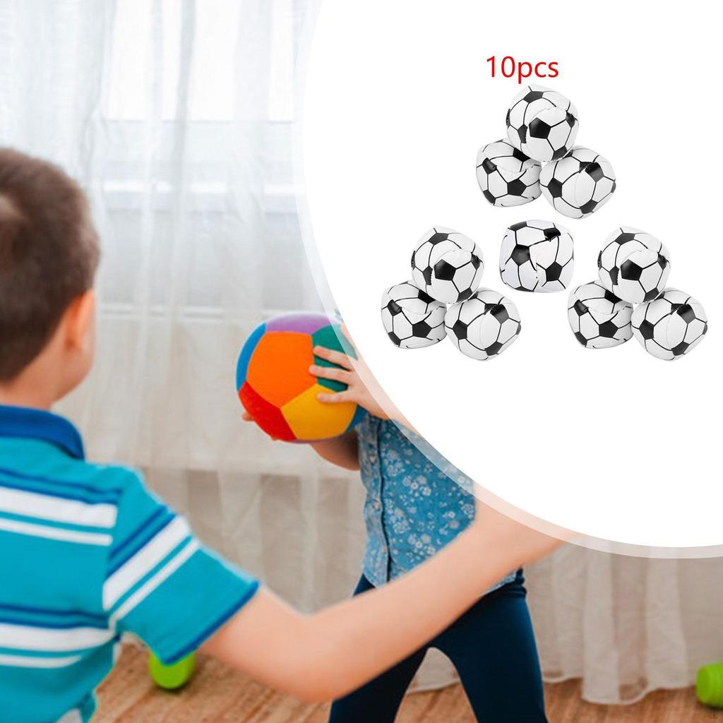 10Pcs Mini Footballs Outside Toy Sport Party Favor 5cm Funny Juggling Balls Sports for