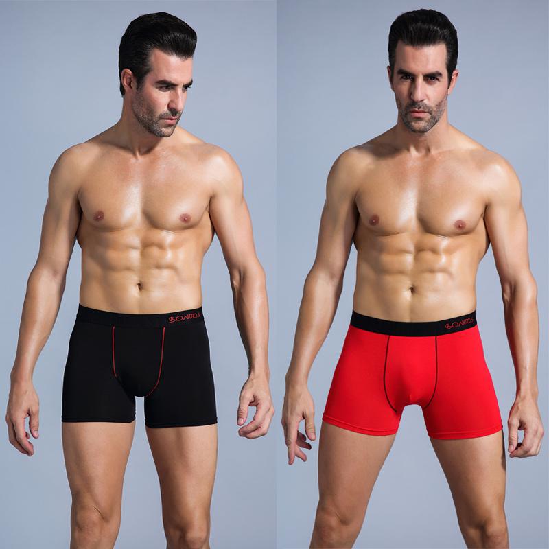 BONITOS 3ks sexy pánské kalhotky ventilační boxerky pro pánské spodky Bavlněné pánské spodní prádlo Značka
