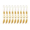 9pcs Christmas Tree Ornament Wood Bead String Pendant Christmas Wood Beads Pendant Christmas Tree Hanging Decoration