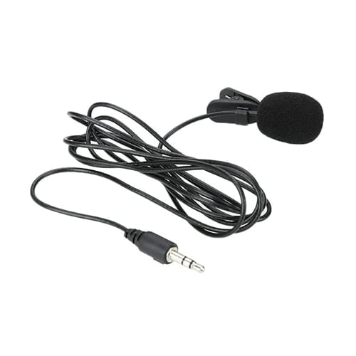 3.5mm Lavalier Microphone Hands-Free Mini Wired Collar Clip Mic for PC Laptop Videography Video Conferencing Vlogging