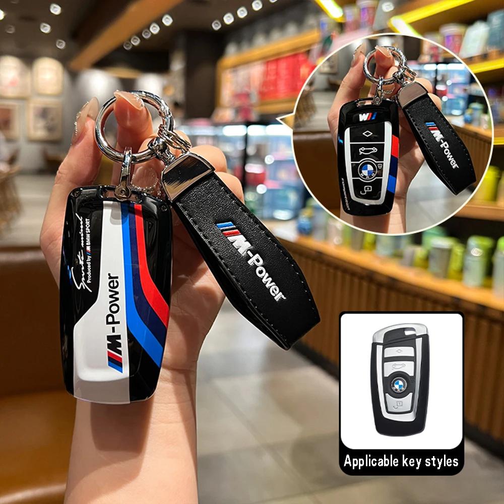 Funda para llave de coche con pegatinas de carreras ABS Hot 2025 para BMW 520 F10 F30 F18 118i 320i F18 F22 F01 F06 F02 M3 M5 Llavero con mando a distancia