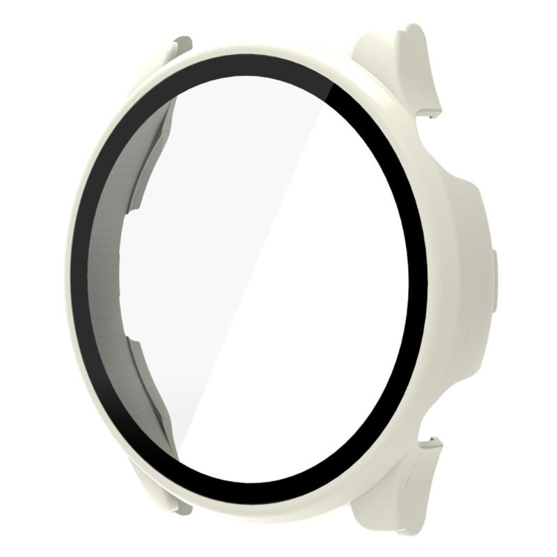 Smartwatch Frame Housing Tempered-Glass Film PC Hard Cover for Solar Plus LS16 Screen Bumper-Shell Protector-Shockproof