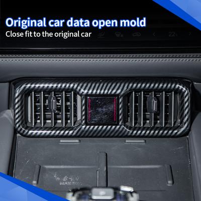For BYD Leopard 8 Denza B8 2025+ Central Control Gear Outlet Cover Sticker Inner Protector Sticker Carbon Look Car Accessories