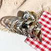 High-end Texture Marble Pumpkin Hair Clip Back of The Head Updo Shark Clip Grappling Clip Hair Accessory