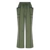 Women's Wide Leg Pants With High Waisted Straight Leg And Spliced Pocket Casual Pants