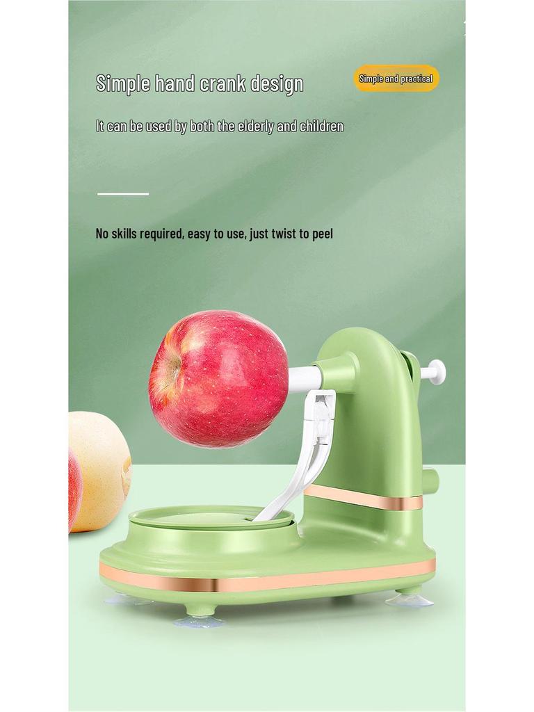 Multi-function Hand-cranked Apple and Pear Peeler for Easy Fruit Peeling.