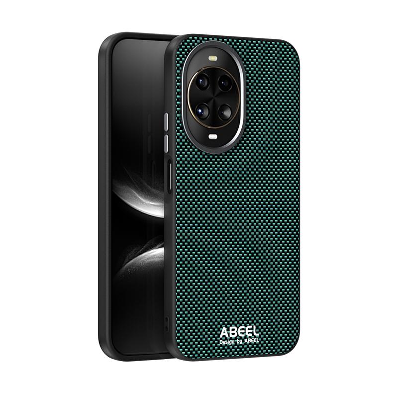 For Huawei Nova 14 Case Slim Shockproof Magsafe Magnetic Wireless Charger Carbon Fiber Case Cover Metal Lens Anti-slip Grip