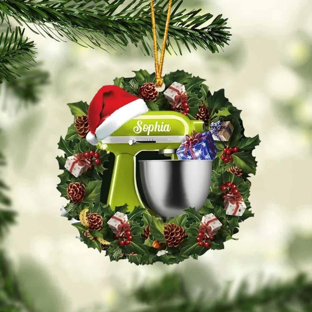 Wyjątkowy Akrylowy Urok Samochodzik Mikser do Pieczenia Stylowa Dekoracja Świąteczna Na Choinki