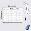 Magnetic Fridge Calendar - Dry Erase Monthly Planner for Refrigerator, Reusable Whiteboard for Kitchen Organization