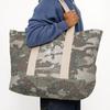 New Stussy Cotton Canvas Tote Bag Shopping Bag Handbag Shoulder Bag Extra Large Unisex Camouflage 134266-CAMO