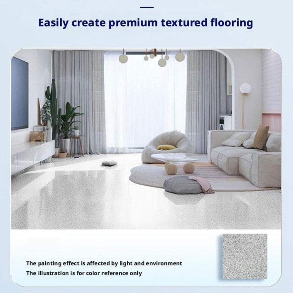 High-Gloss Marble Effect Epoxy Floor Coating, Louis Forest Epoxy Floor Paint, Garage Floors Paint, Waterproof Water-Based Epoxy Floors Paints, Marble