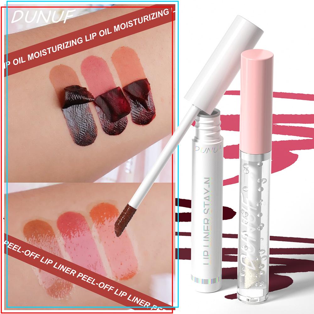 DUNUF 2-Piece Set: Long-Lasting Moisturizing Lipstick & Non-Stick Lip Oil