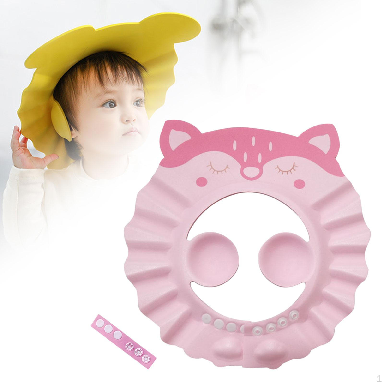 

Шапочка для душа Регулируемая шапочка для шампуня Купание для детей Мальчики Девочки fox