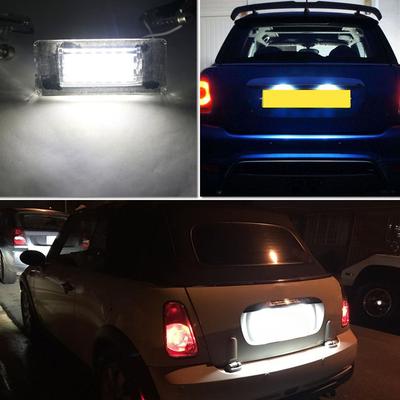 Durable-2Pcs LED Number License Plate Light No Error License Plate Light Lamps For BMW Mini Cooper R56 2006 - 2012