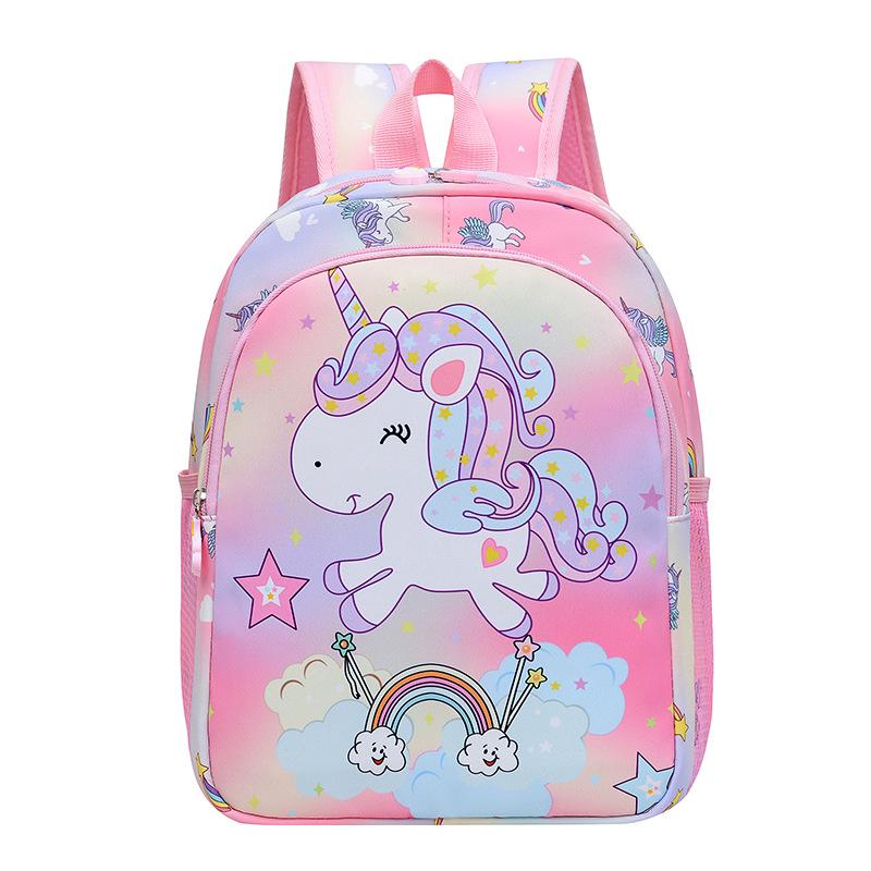 Kindergarten Students Schoolbag Cartoon Cute Unicorn Girl Backpack Fashion Foreign Trade Large Capacity Backpack