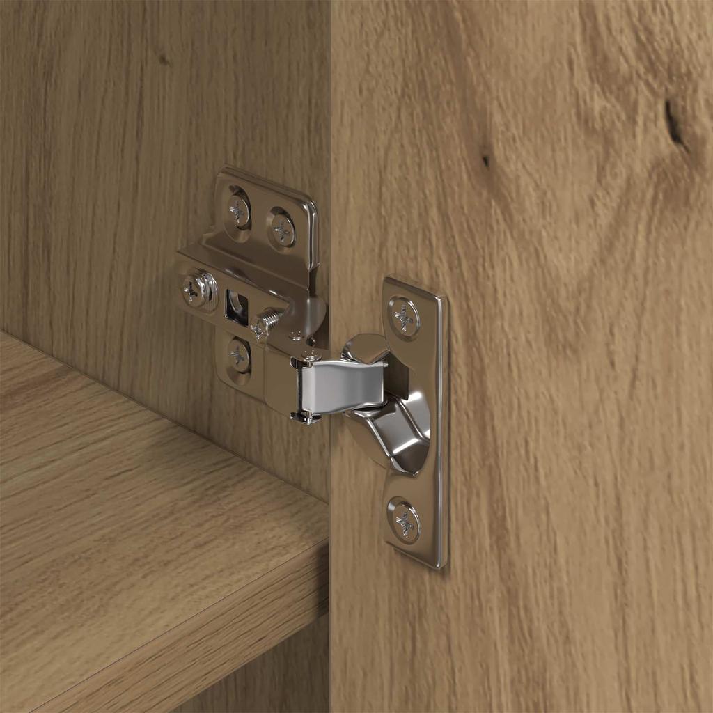 Shoe Cabinet Artisan Oak 79 x 36 x 100 cm Engineered Wood