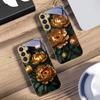 Prosperous Golden Peony For Samsung Galaxy S20 FE S21 S22 S23 Plus S24 Ultra 25Ultra S21+ S9+ S22Plus Golden Glass Phone Case