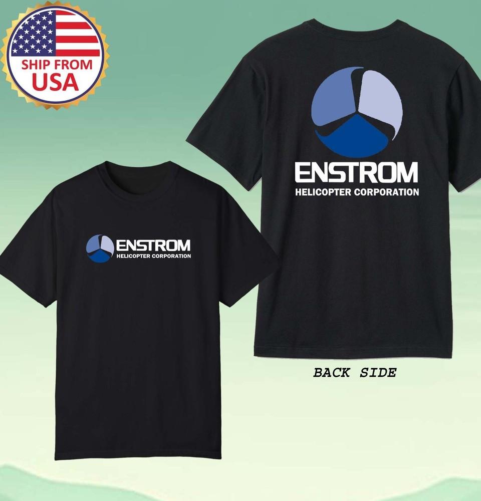 Enstrom Helicopter Men#039;s Black Size S5XL Unisex T-Shirt XXL
