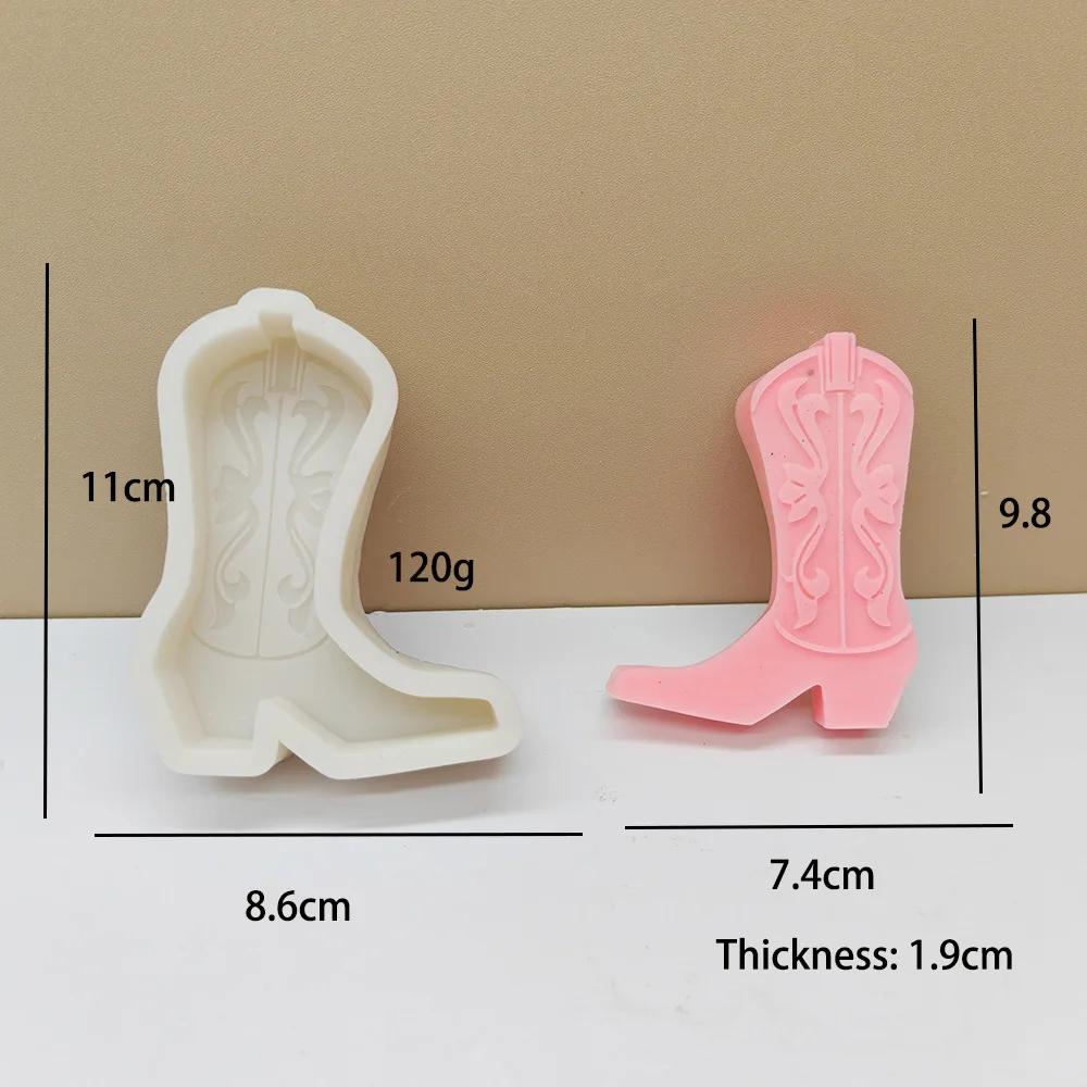 

Форма для свечи в виде высоких сапог, силиконовая форма, джинсовый сапог, джинсовая кожаная обувь, форма для смолы, форма для свечи сапоги Мартина, формы для рождественских сапог