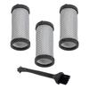 Para Aspiradoras JIGOO T600 Juego de 4 Piezas 3 Filtros HEPA Lavables, 1 Cabezal de Cepillo Piezas de Repuesto