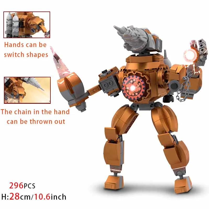 Moc Skibidi Toilet Builing Blocks Titan Clock Man 2.0 Camerman Speakerman TVMan Bricks DIY Moddel Toys For Kids Gift Easter Toys