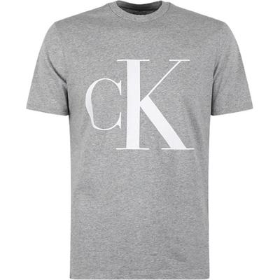 Minimalist Comfortable Versatile Printed Crew Neck Short Sleeve T-Shirt Men Tops Light-Gray 40HP825-030