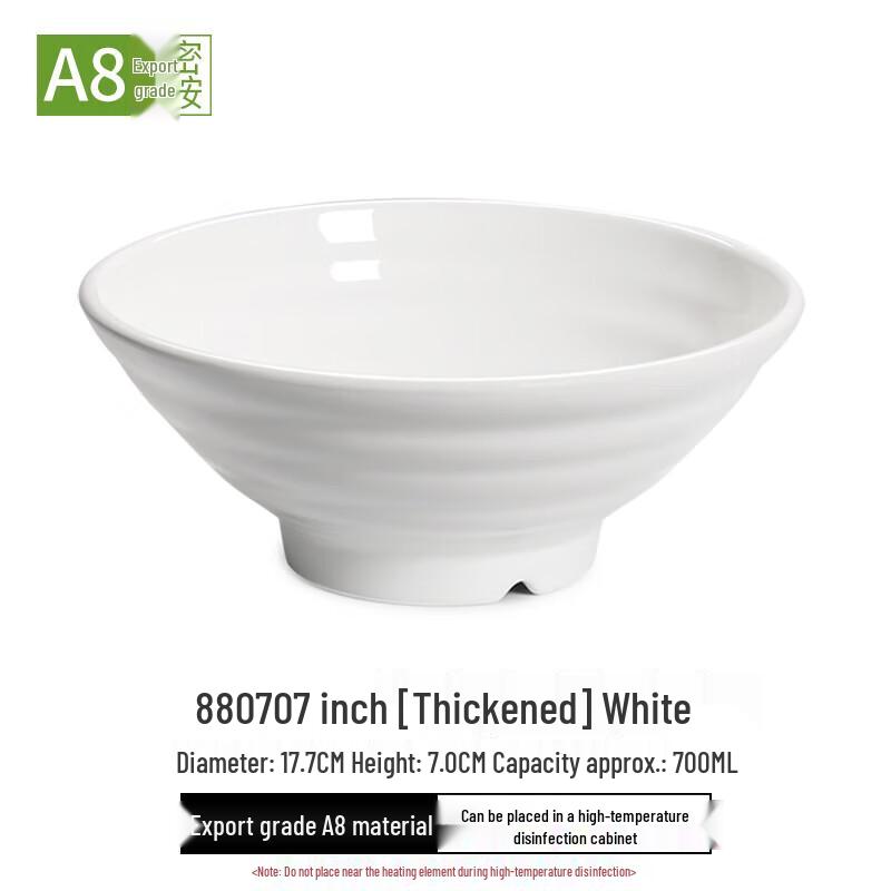 Durable Melamine Commercial Soup & Ramen Bowl