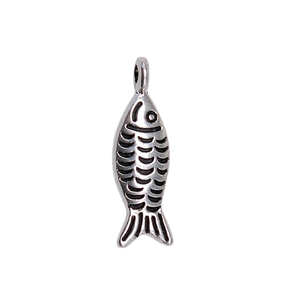 Fisch-Anhänger Vintage Legierung Anhänger Für DIY Schmuck Meeres-Thema Bastelbedarf