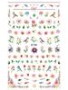 3D Waterproof Self-Adhesive Flower Nail Stickers: Spring Peach, Rose, Cherry Blossom Decals