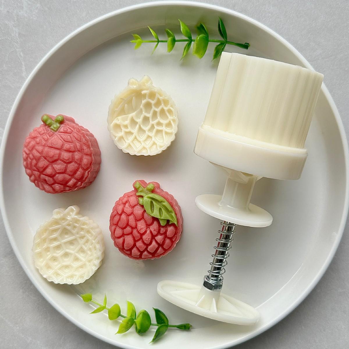 50g 3D Lychee Mung Bean Cake Mold Set