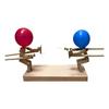 Inflatable Head Bamboo Joint Wooden Doll Toy Parent Child Interactive 2 Players Battle Game Poke Balloon Toy Party Game