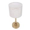 Cordless Fabric Table Lamp USB Rechargeable Bedside Table Lamp for Bedroom Touch Control Iron Aluminum Alloy