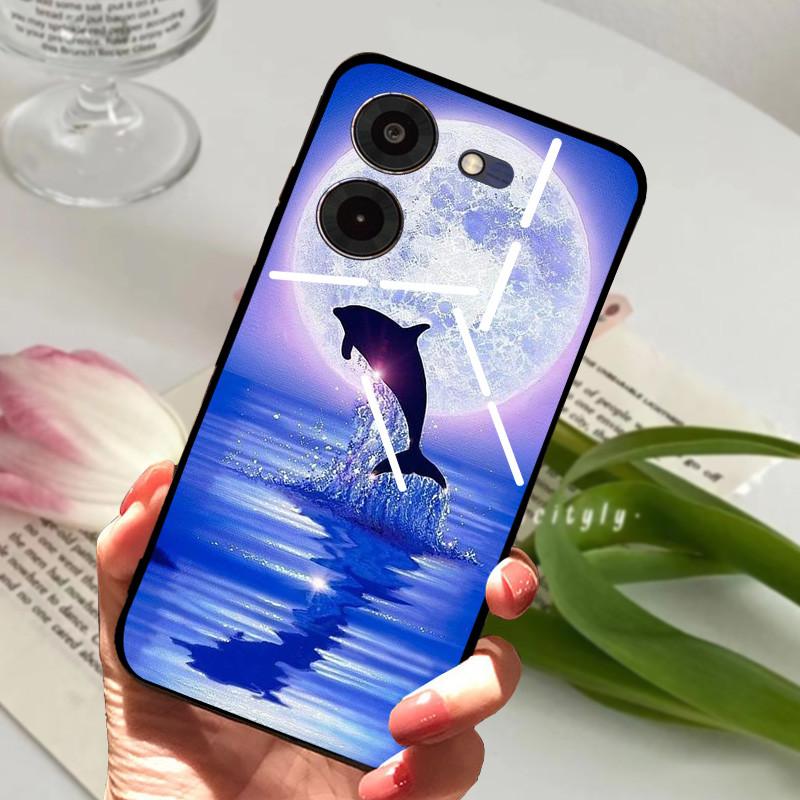 Für Tecno Pova 5 Pro 5G Hülle Pova5 4G Weiches Silikon TPU Handy Rückseite Für Tecno Pova Neo 3 Stoßfester Bumper LH6n Cartoon