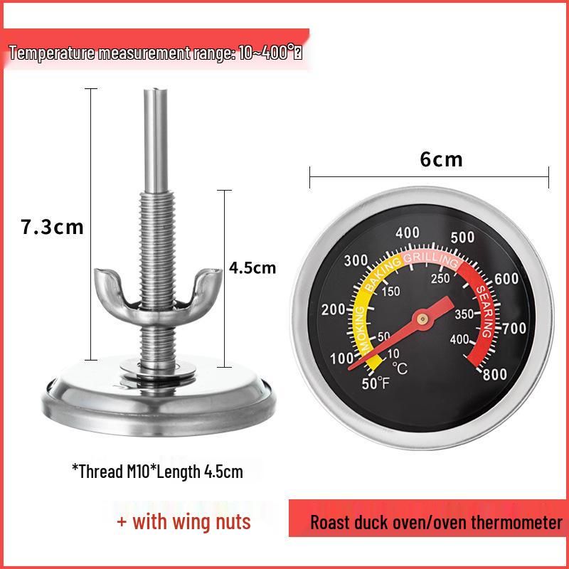 Stainless Steel Short Needle Thermometer for Oven and Barbecue