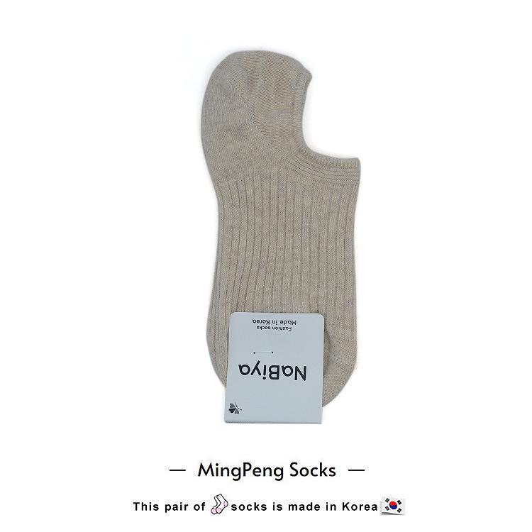 

Женские корейские короткие носки с низким вырезом и вертикальной полоской - NaBiya One Size