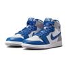 Air Jordan 1 Retro High OG GS True Blue Kinder-Sneaker Weiß Zementgrau FD1437-410